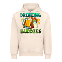 Sandshell drinking buddies with baby bottle and beer Urban Hoodie - HRA Design Shop