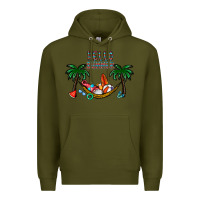 Army Green hello summer Premium Hoodie - CowhideDigitalArt