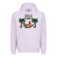 Lilac hello summer Premium Hoodie - CowhideDigitalArt