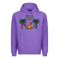 Purple hello summer Premium Hoodie - CowhideDigitalArt
