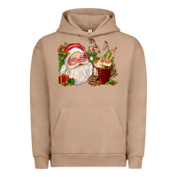 Pigment Burro santa and hot cocoa cup Urban Hoodie - FaDigitalArtStudio