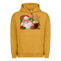 Pigment Peanut Butter santa and hot cocoa cup Urban Hoodie - FaDigitalArtStudio