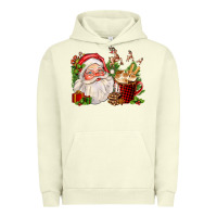 Pigment Pistachio santa and hot cocoa cup Urban Hoodie - FaDigitalArtStudio