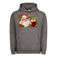Pigment Tornado santa and hot cocoa cup Urban Hoodie - FaDigitalArtStudio