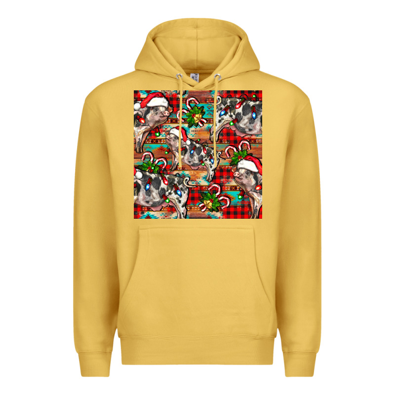 Christmas Pig  Aztec Premium Hoodie by FaDigitalArtStudio | Teevron