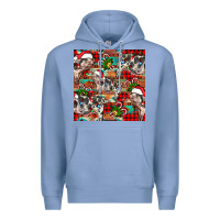Colony Blue christmas pig  aztec Premium Hoodie - FaDigitalArtStudio