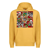 Mustard christmas pig  aztec Premium Hoodie - FaDigitalArtStudio