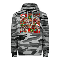 Slate Camo christmas pig  aztec Premium Hoodie - FaDigitalArtStudio
