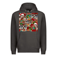 Smoke christmas pig  aztec Premium Hoodie - FaDigitalArtStudio