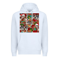 White christmas pig  aztec Premium Hoodie - FaDigitalArtStudio