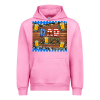 Fuchsia Pink dad life with beers Urban Hoodie - HRA Design Shop