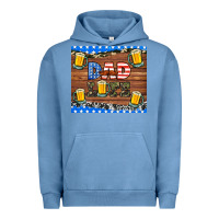 Pigment Pebble Blue dad life with beers Urban Hoodie - HRA Design Shop