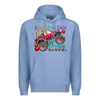 Colony Blue crushed 100 days of school Premium Hoodie - RacoonDesign