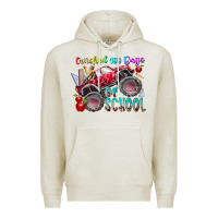 Oatmeal Heather crushed 100 days of school Premium Hoodie - RacoonDesign