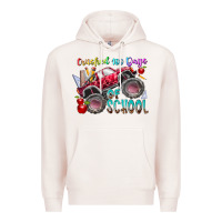 Pale Pink crushed 100 days of school Premium Hoodie - RacoonDesign