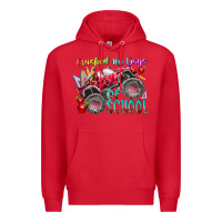 Red crushed 100 days of school Premium Hoodie - RacoonDesign