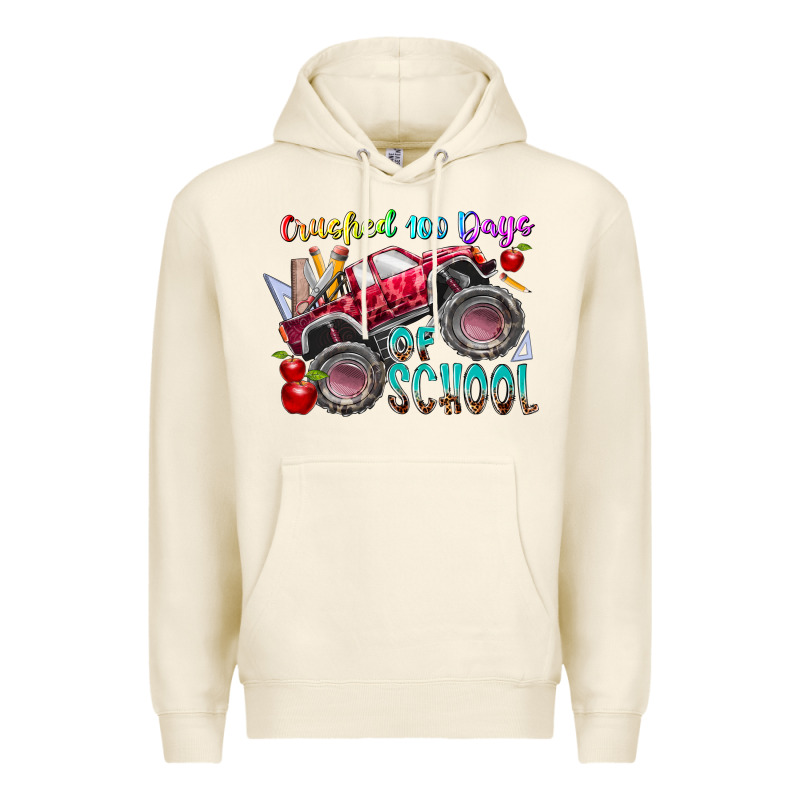 Crushed 100 Days Of School Premium Hoodie by RacoonDesign | Teevron