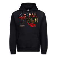 Black small town usa Urban Hoodie - CowhideDigitalArt