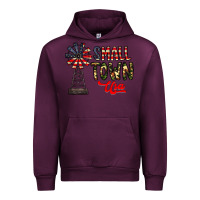 Mauve Wine small town usa Urban Hoodie - CowhideDigitalArt