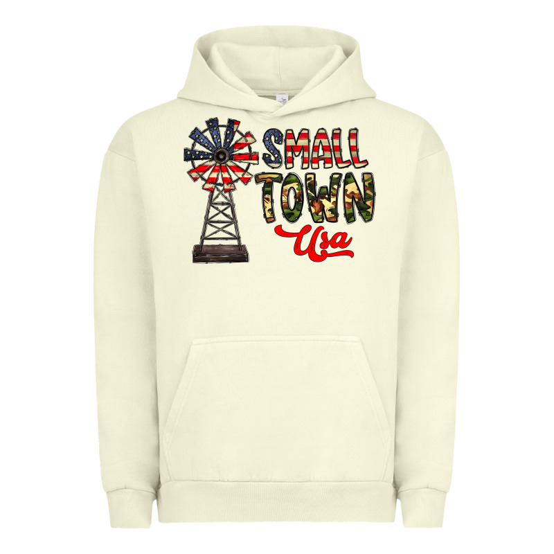 Small Town Usa Urban Hoodie by CowhideDigitalArt | Teevron