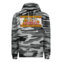 Slate Camo god bless america sunflower license plate Premium Hoodie - HRA Design Shop