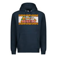 Navy god bless america sunflower license plate Premium Hoodie - HRA Design Shop