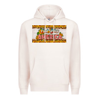 Pale Pink god bless america sunflower license plate Premium Hoodie - HRA Design Shop
