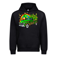 St Patricks Shamrock Gold Rainbow Balloon Candy Truck Urban Hoodie | Teevron