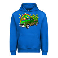 Cobalt st patricks shamrock gold rainbow balloon candy truck Urban Hoodie - FaDigitalArtStudio