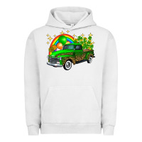 Pigment Lunar Rock st patricks shamrock gold rainbow balloon candy truck Urban Hoodie - FaDigitalArtStudio