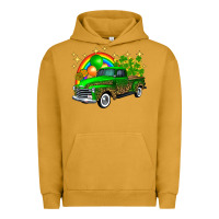 Pigment Peanut Butter st patricks shamrock gold rainbow balloon candy truck Urban Hoodie - FaDigitalArtStudio