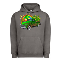 Pigment Tornado st patricks shamrock gold rainbow balloon candy truck Urban Hoodie - FaDigitalArtStudio