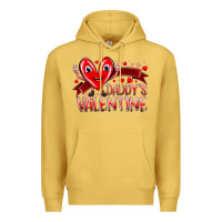 Antique Gold daddy is valentine Premium Hoodie - RacoonDesign