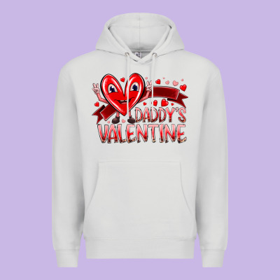 Daddy Is Valentine Premium Hoodie Designed By Racoondesign