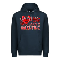 Navy daddy is valentine Premium Hoodie - RacoonDesign