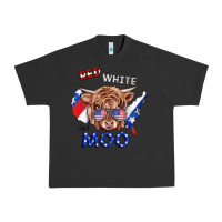 Pigment Black Red White And Moo Cow Urban Heavy Tee - RanaPortraitStore