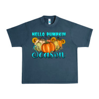 Midnight Navy hello pumpkin season Urban Heavy Tee - Artiststas
