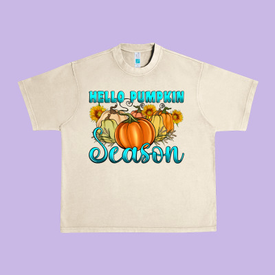 Hello Pumpkin Season Urban Heavy Tee Designed By Artiststas