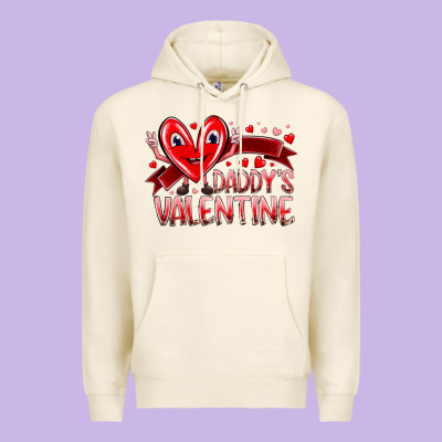 Daddy Is Valentine Premium Hoodie Designed By Racoondesign