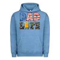 Pigment Pebble Blue dad life Urban Hoodie - HRA Design Shop