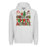 Dove Grey christmas spirit activate Premium Hoodie - FaDigitalArtStudio