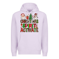 Lilac christmas spirit activate Premium Hoodie - FaDigitalArtStudio
