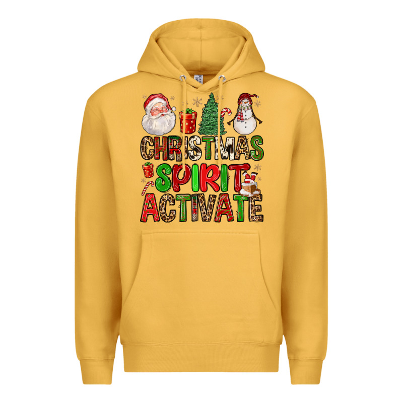 Christmas Spirit Activate Premium Hoodie by FaDigitalArtStudio | Teevron