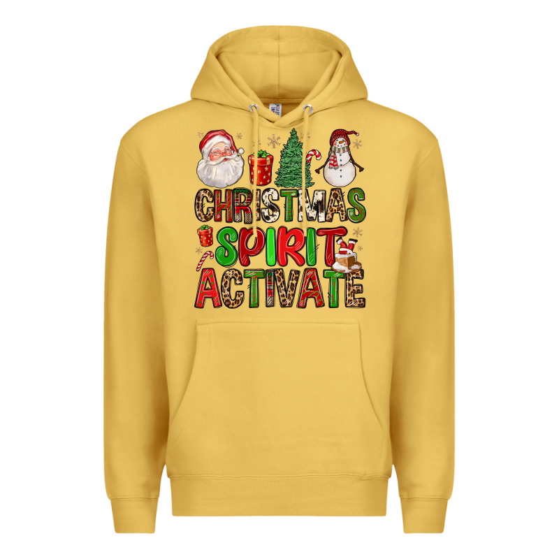 Christmas Spirit Activate Premium Hoodie by FaDigitalArtStudio | Teevron