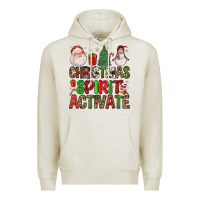 Oatmeal Heather christmas spirit activate Premium Hoodie - FaDigitalArtStudio