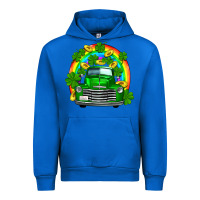Cobalt st patricks shamrock gold rainbow truck Urban Hoodie - FaDigitalArtStudio