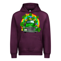Mauve Wine st patricks shamrock gold rainbow truck Urban Hoodie - FaDigitalArtStudio