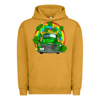 Pigment Peanut Butter st patricks shamrock gold rainbow truck Urban Hoodie - FaDigitalArtStudio