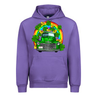 Tulip st patricks shamrock gold rainbow truck Urban Hoodie - FaDigitalArtStudio