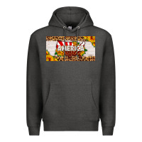 Charcoal Heather america map sunflower license plate Premium Hoodie - HRA Design Shop